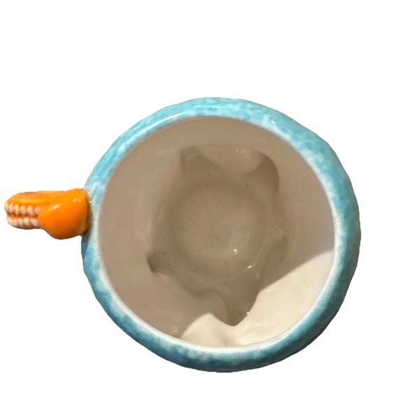 Octopus Kraken Tiki Mug Stoneware Design Bar Conic Cocktail Ceramic Cup Orange - Picture 2 of 4